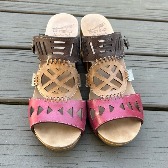 Dansko Multicolor Leather Sandals - Picture 11 of 11